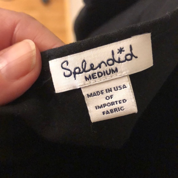Splendid cold shoulder easy black  cotton M - Picture 4 of 4